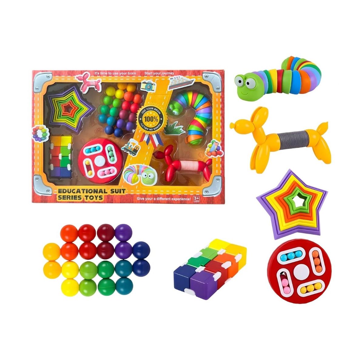 GENERICO - Set Kit Juguetes Sensoriales Anti Estrés para Niños