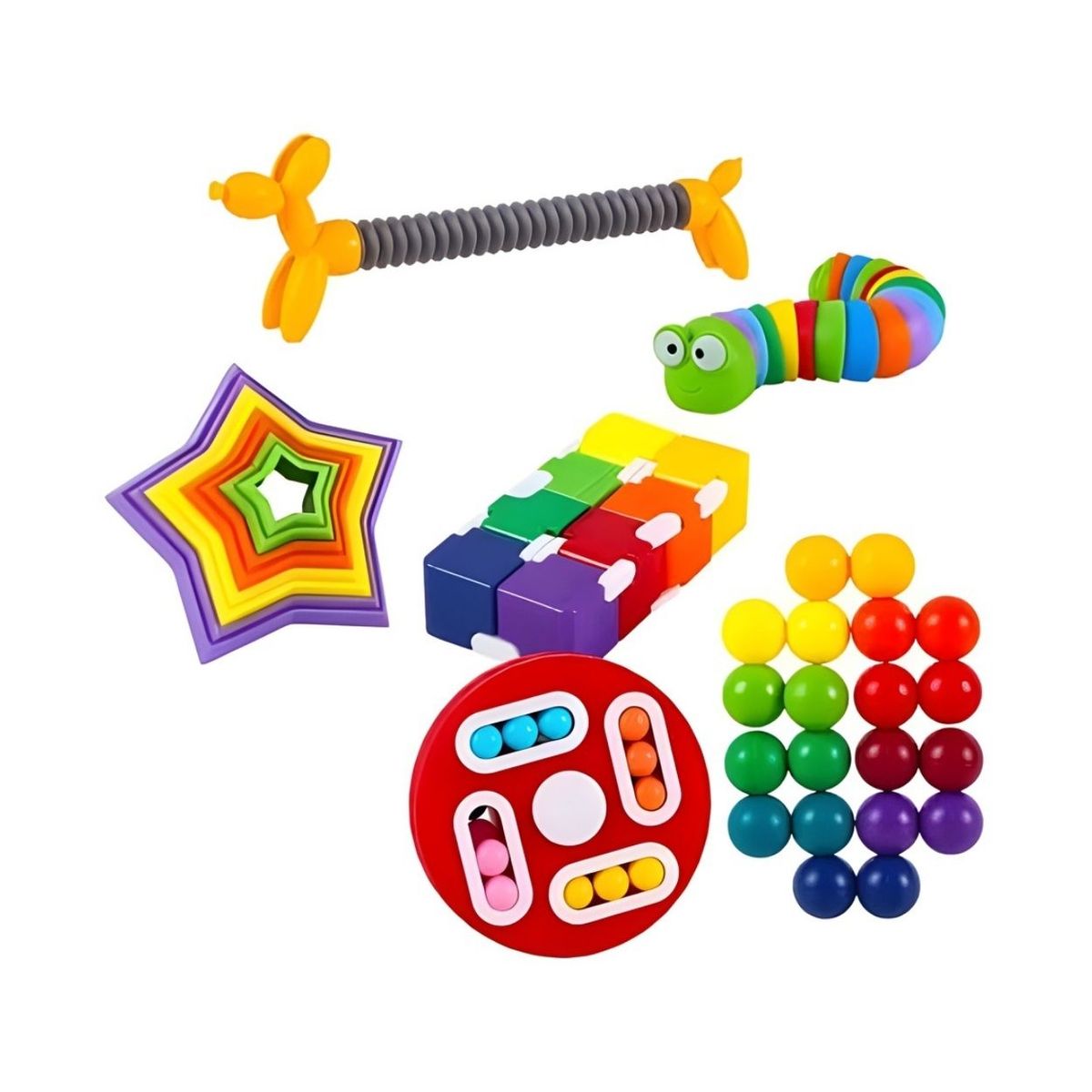 GENERICO - Set Kit Juguetes Sensoriales Anti Estrés para Niños