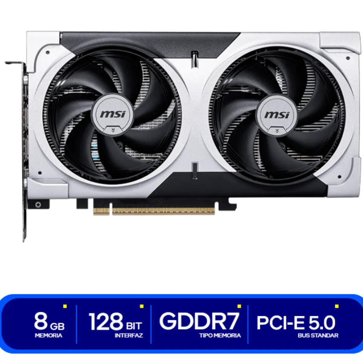 Msi - TARJETA DE VIDEO MSI RTX 5060 TI VENTUS  PLUS 5060 TI 8G VENTUS 2X OC PLUS 8GB - GDDR7 X2 FAN 128 BIT