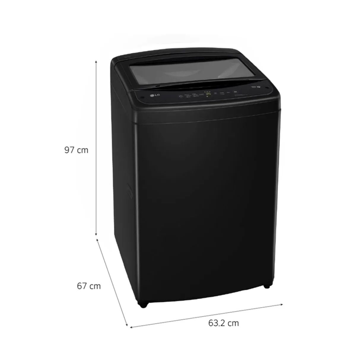 Lavadora LG 16 kg Carga Superior TurboDrum™ WT16OBVTB – Onyx Negro, marca LG - Foto 2