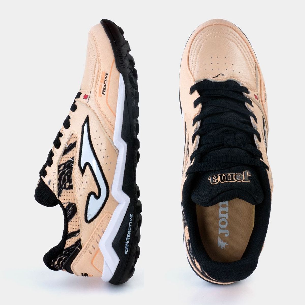 JOMA - Zapatillas Futbol FS Reactive 2608 TF Beige Negro