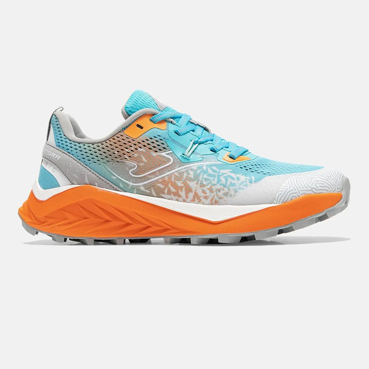 Joma - Zapatillas Trail Running Tundra Lady 2616 Celeste Gris Naranja