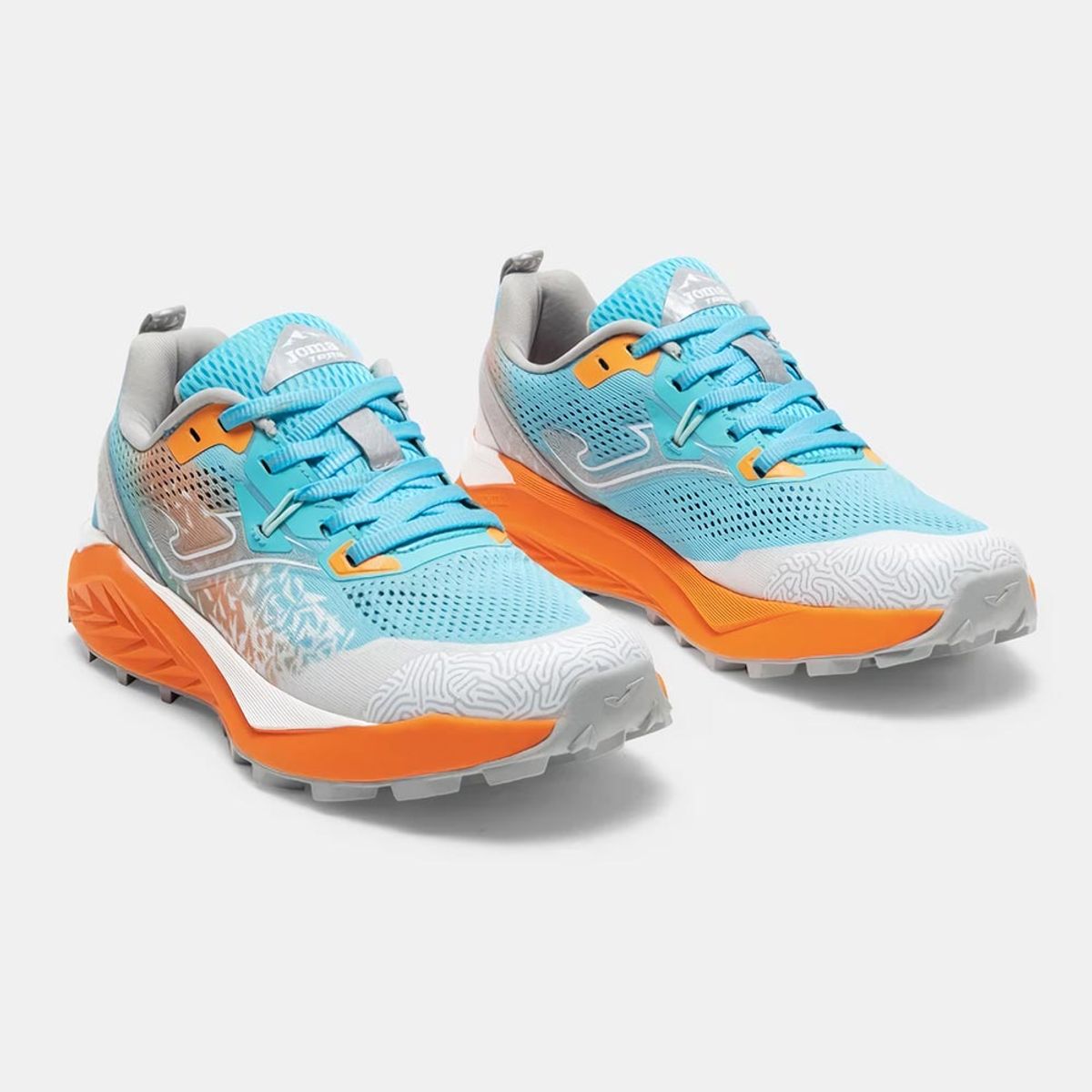 Joma - Zapatillas Trail Running Tundra Lady 2616 Celeste Gris Naranja
