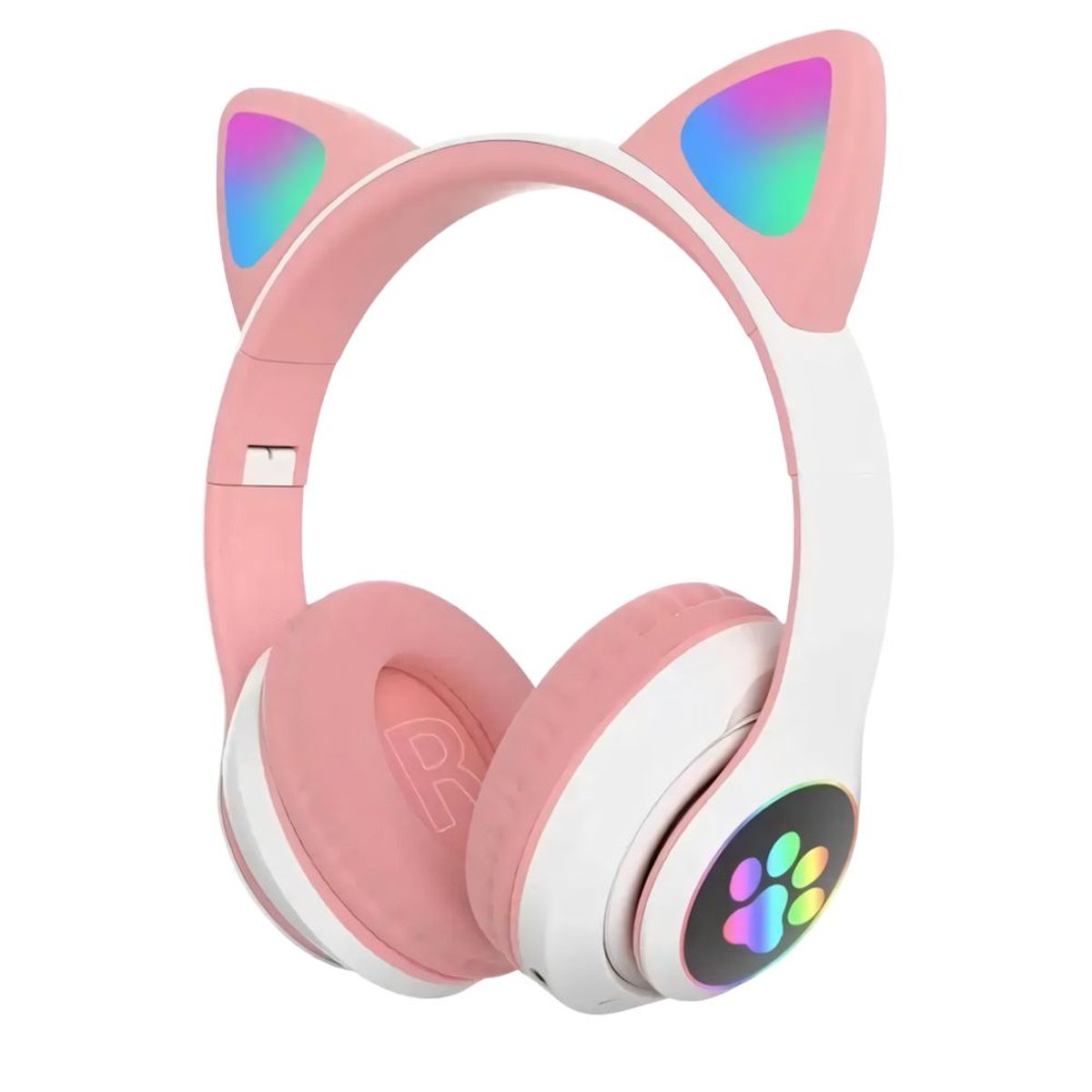 GENERICO - AUDIFONOS OREJAS DE GATO STN-28 CON LUCES LED