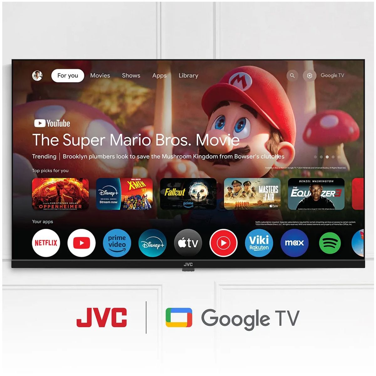 GENERICO - Televisor JVC 32 HD Smart TV Google Tv Lt-32km138 + Antena Digital