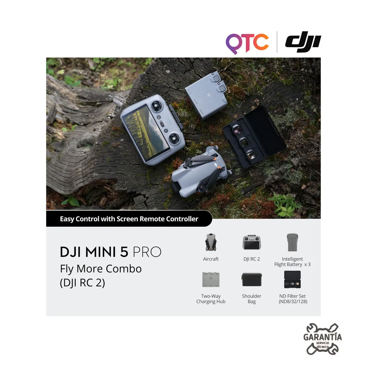 DJI - Drone DJI Mini 5 Pro Fly More Combo Plus con Control DJI RC 2