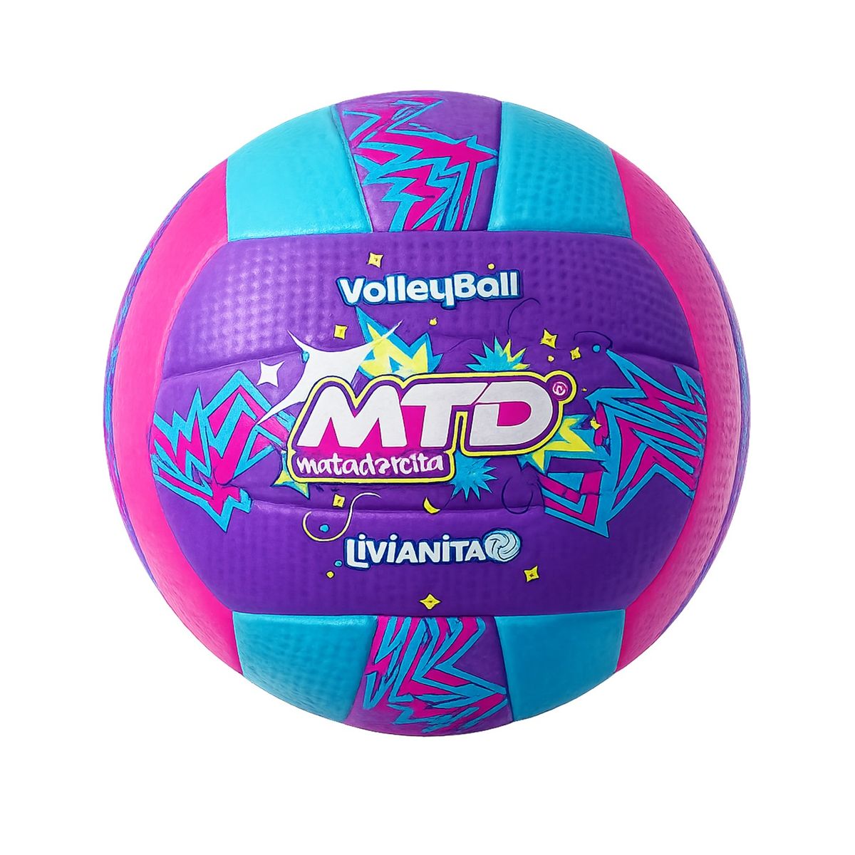 MTD - PELOTA DE VÓLEY LIVIANITA TALLA 5 GOMA FOAM EXTRA SUAVE  MTD TRUENO