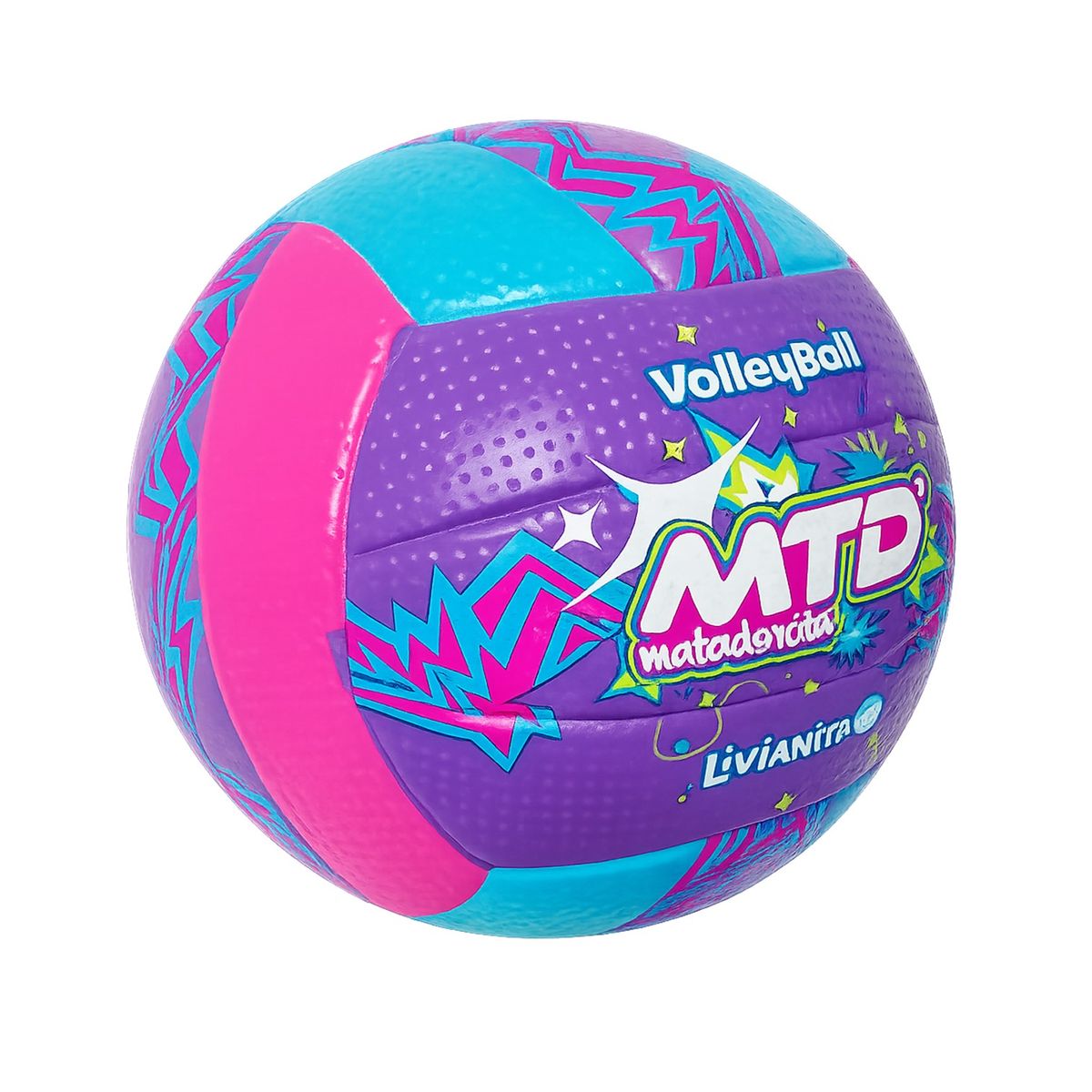 MTD - PELOTA DE VÓLEY LIVIANITA TALLA 5 GOMA FOAM EXTRA SUAVE  MTD TRUENO
