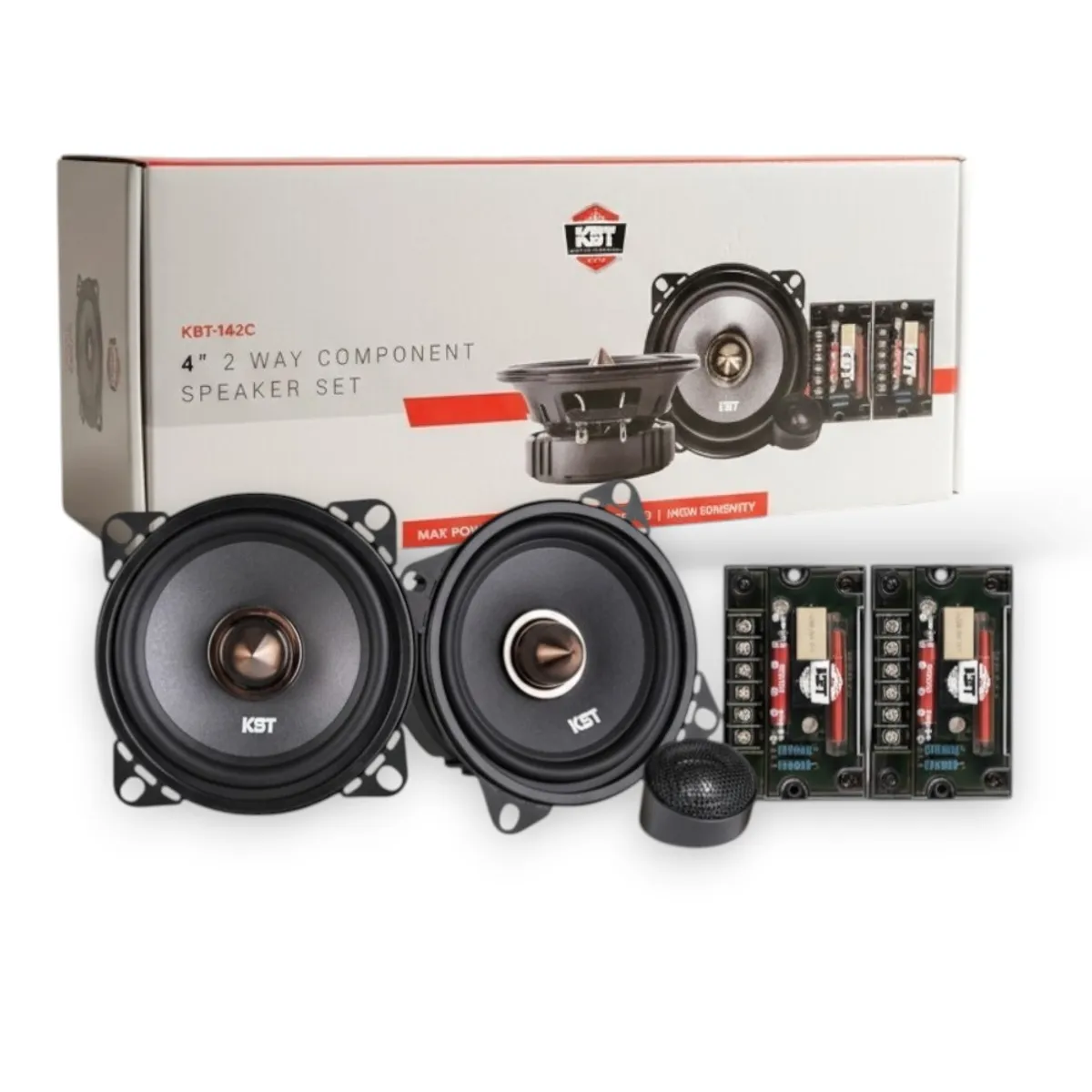 Parlantes Componentes 4 Pulgadas 100W KBT, marca GENERICO - Foto Principal