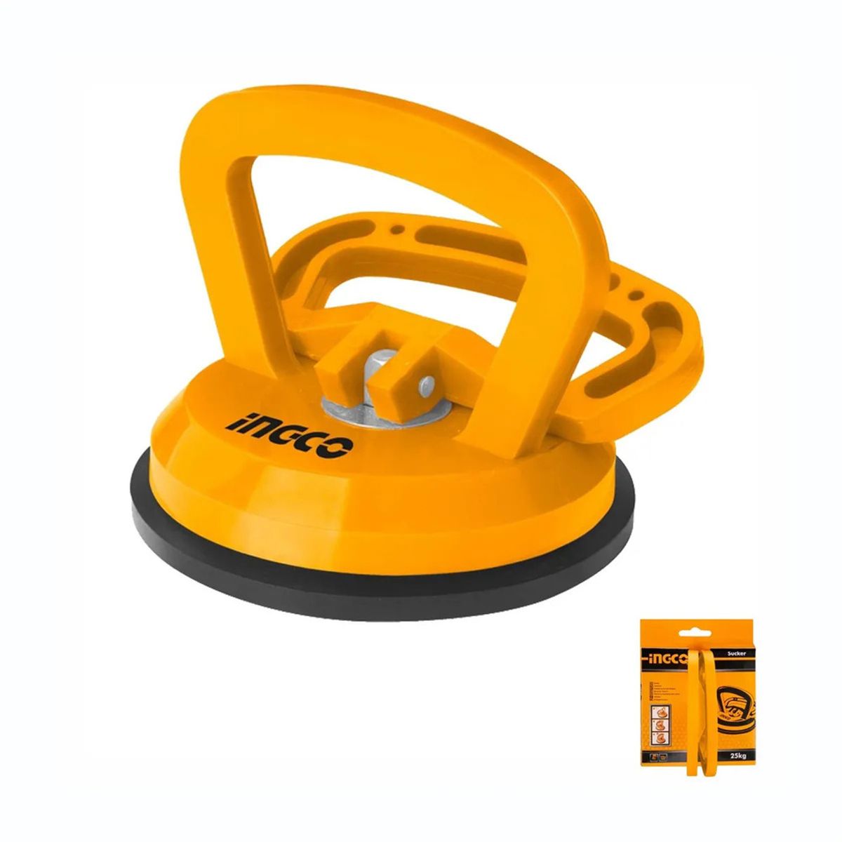 INGCO - Ventosa Sopapa Para Cargar Vidrio 25kg 1copa Ingco Sucker