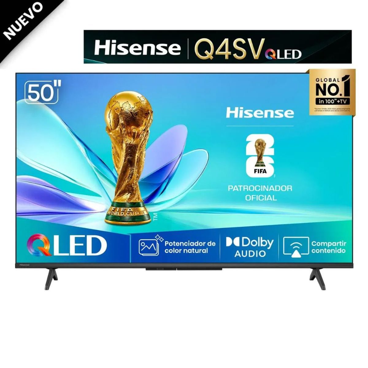 HISENSE - Televisor Smart Full HD 50 Pulgadas Hisense QLED 50Q4SV