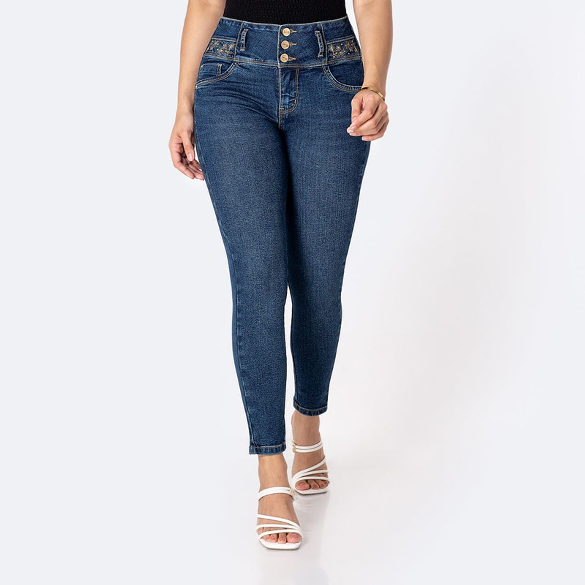 PIONIER - Pantalon Moda Sakuraa Denim Stretch Mujer