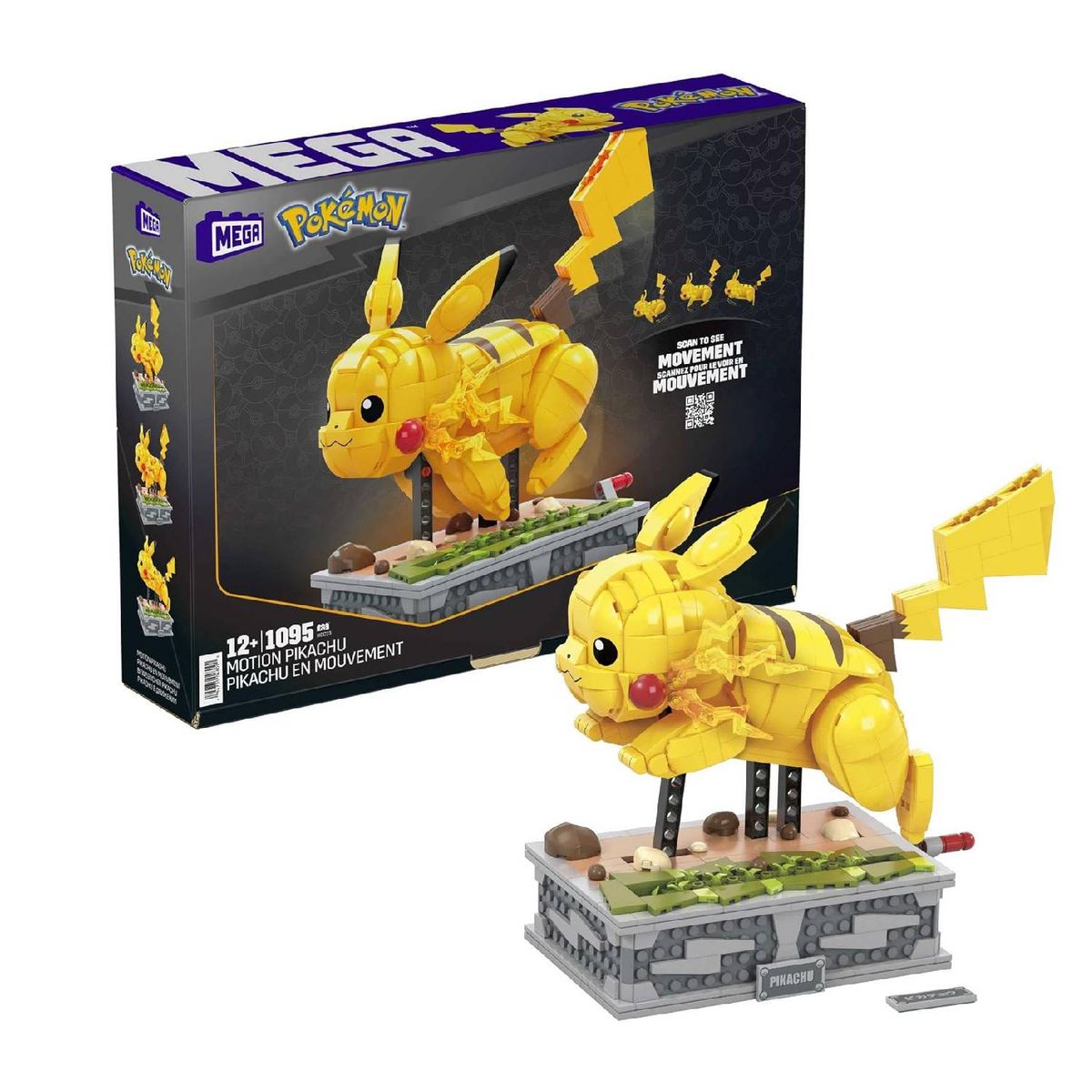 POKEMON - Pokemon Mega Construx Pikachu Set 1095 Piezas