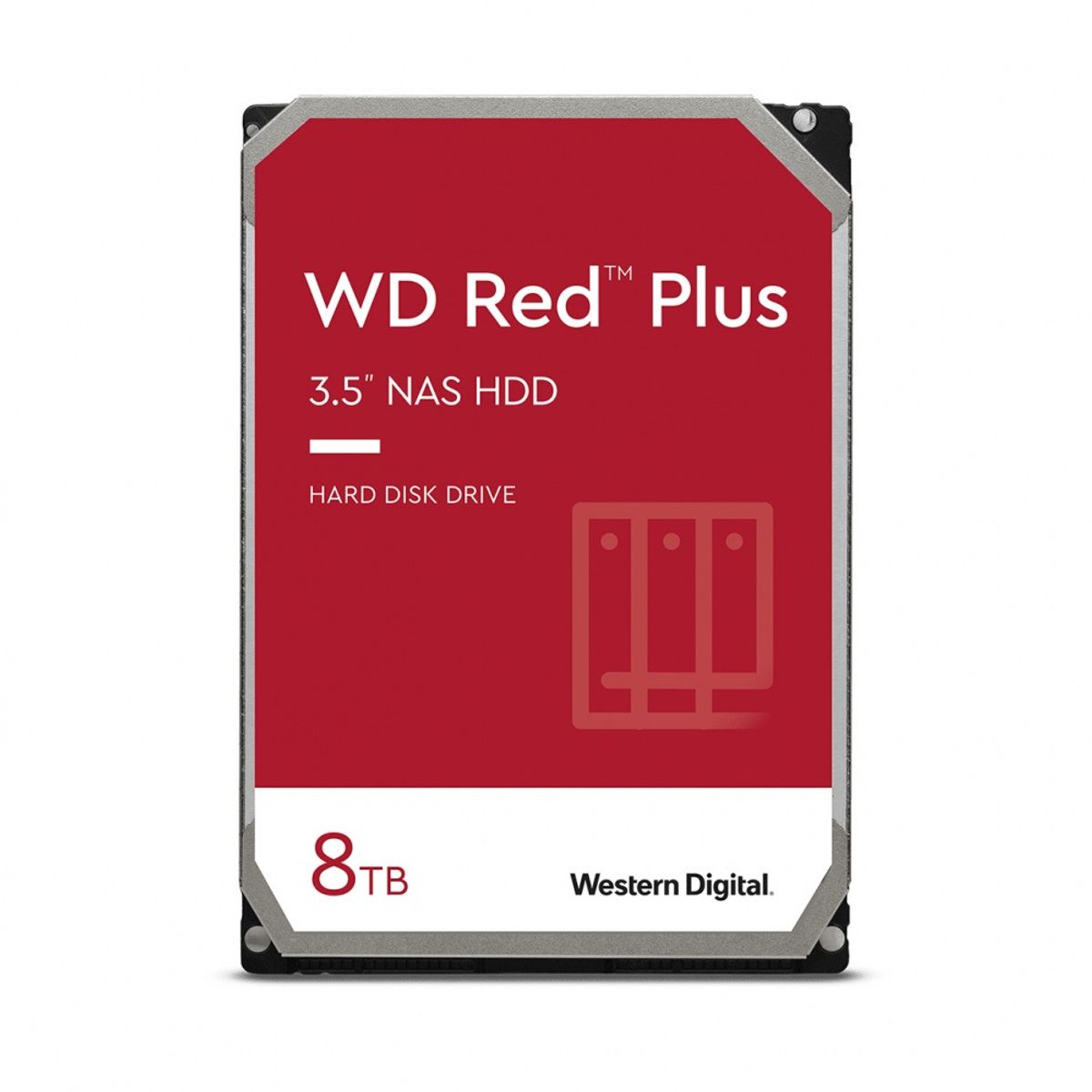 WESTERN DIGITAL - Disco Duro Western Digital Red plus 8TB NAS SATA 5640 rpm Cache256MB