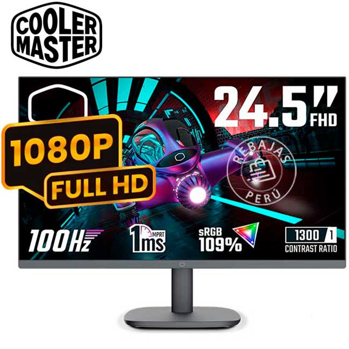 COOLER MASTER - Monitor Cooler Master GA2501 25 FHD 100Hz 1ms