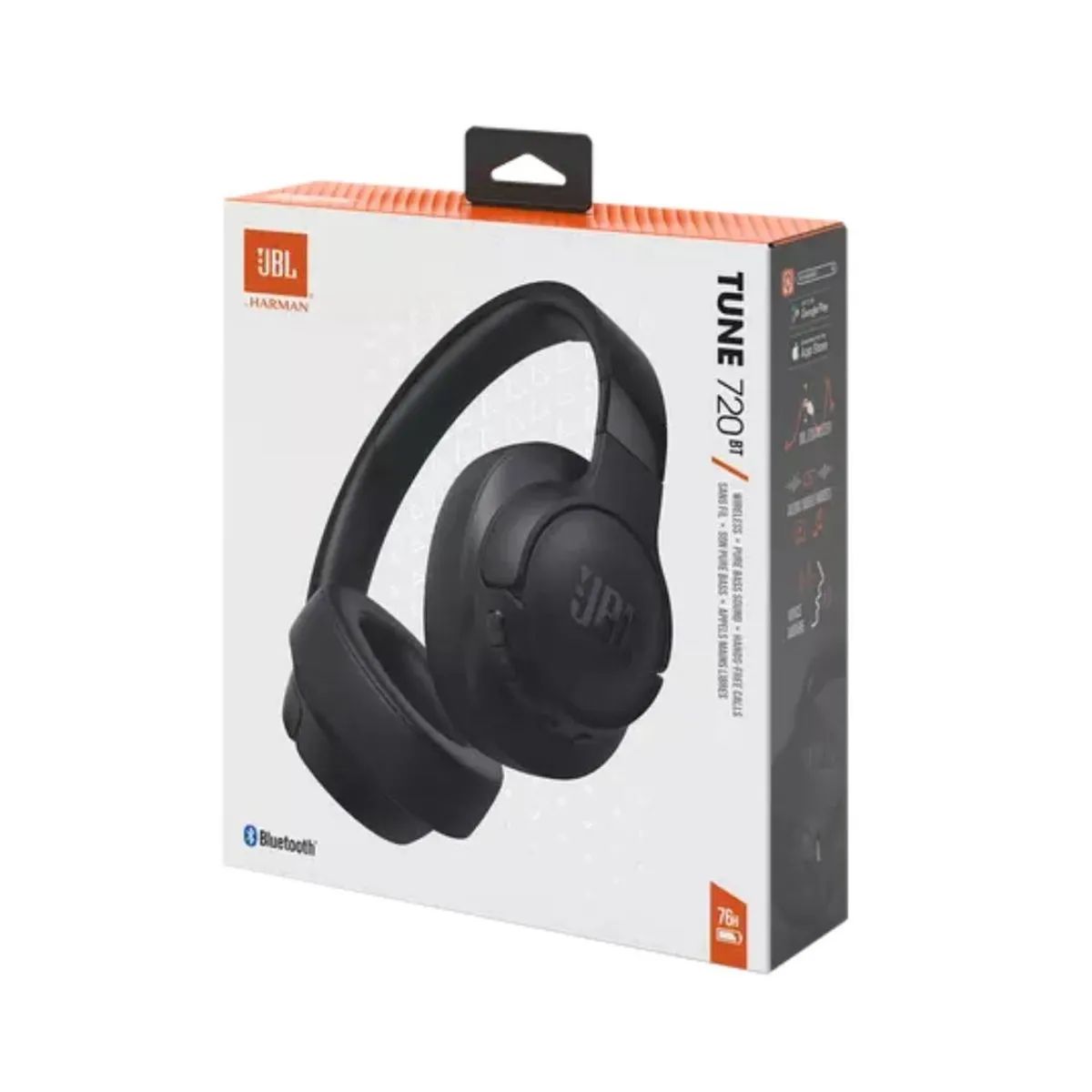 JBL - Audifonos JBL Tune 720 BT Headphone Bluetooth Over Ear - Negro