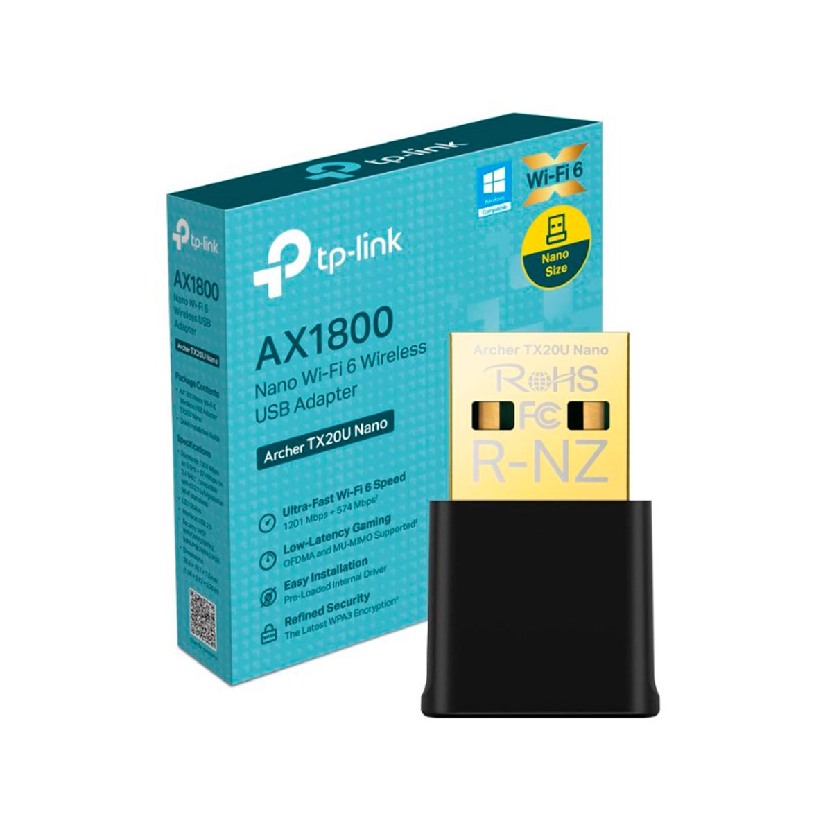 TP LINK - ADAPTADOR USB WIFI TP-LINK ARCHER TX20U 574MBPS PN ARCHER TX20U NANO
