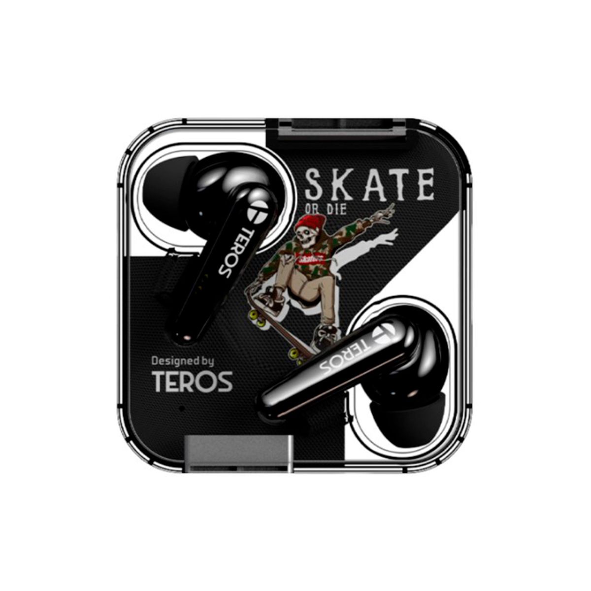 TEROS - AUDIFONOS INALAMBRICOS TEROS SKATE OR D. BT 5.2 NEGRO P-N TE-8072N