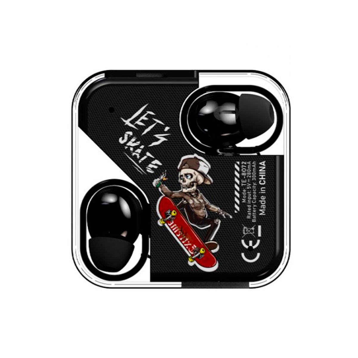 TEROS - AUDIFONOS INALAMBRICOS TEROS SKATE OR D. BT 5.2 NEGRO P-N TE-8072N