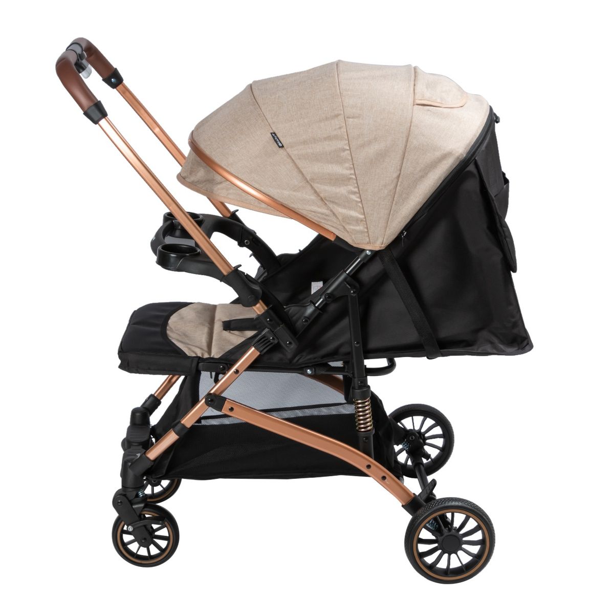 EBABY - Coche de Paseo Dash con Mango Reversible Negro
