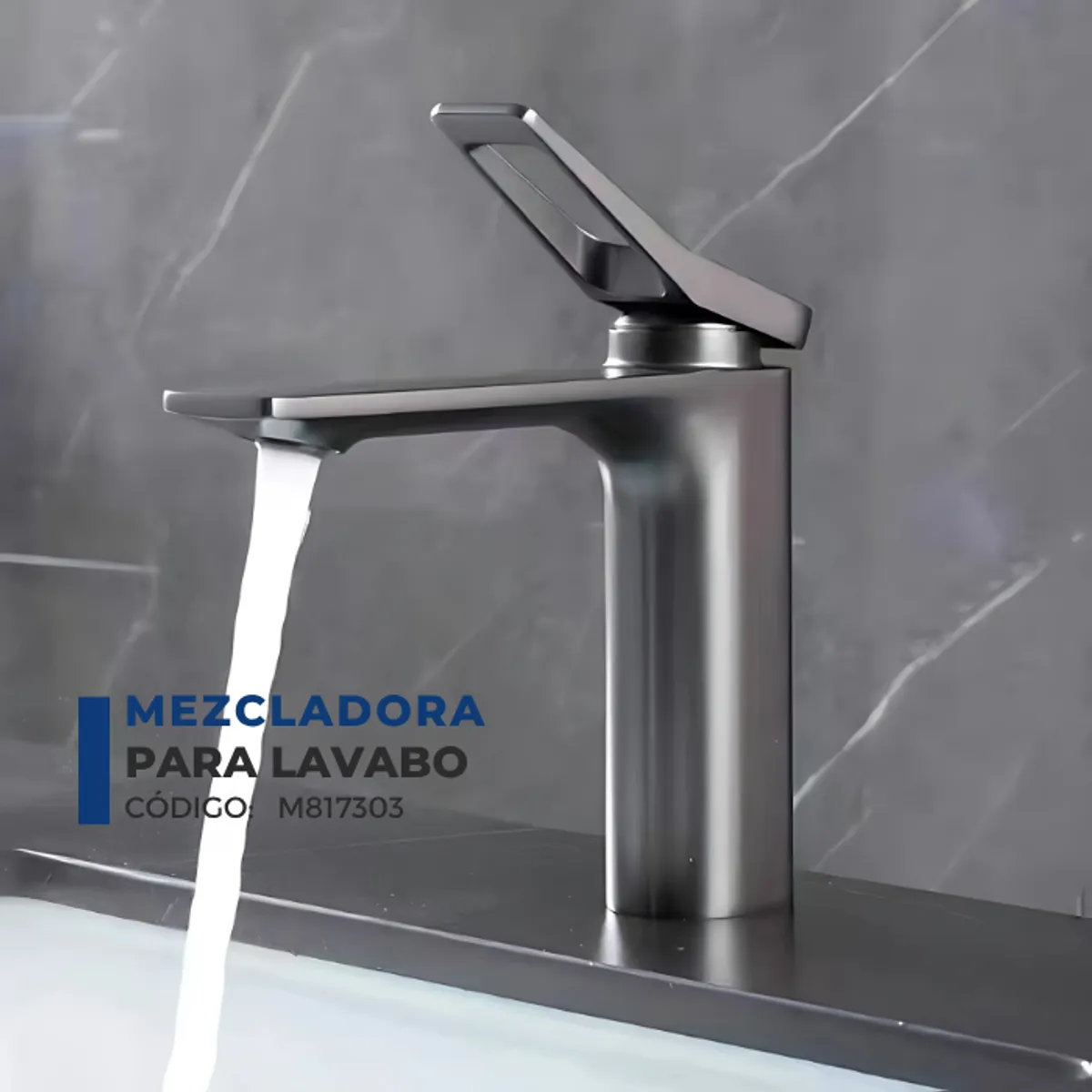 XM - MEZCLADORA MONCOMANDO DE LAVATORIO PLOMO BAJO  M817303