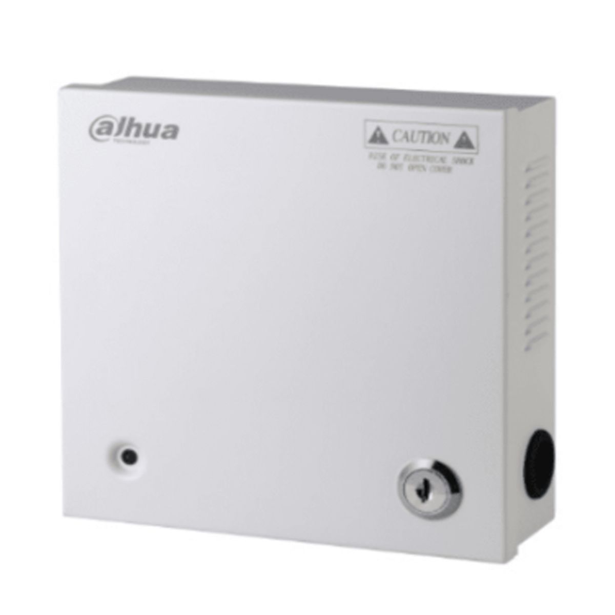 DAHUA - CAJA DE ALIMENTACION CENTRALIZADA DAHUA 9 ENTRADAS - 12VDC 5 AMP- CAJA METLICA CON LLAVE- PROTECCION CONTRA SOBRE CARGA P-N PFM341-9CH
