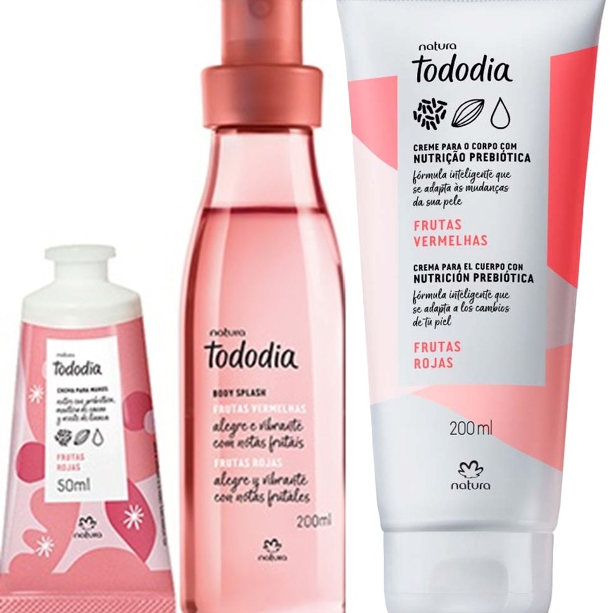 NATURA - PACK X3 Tododia frutas rojas aroma frutal leve de Natura