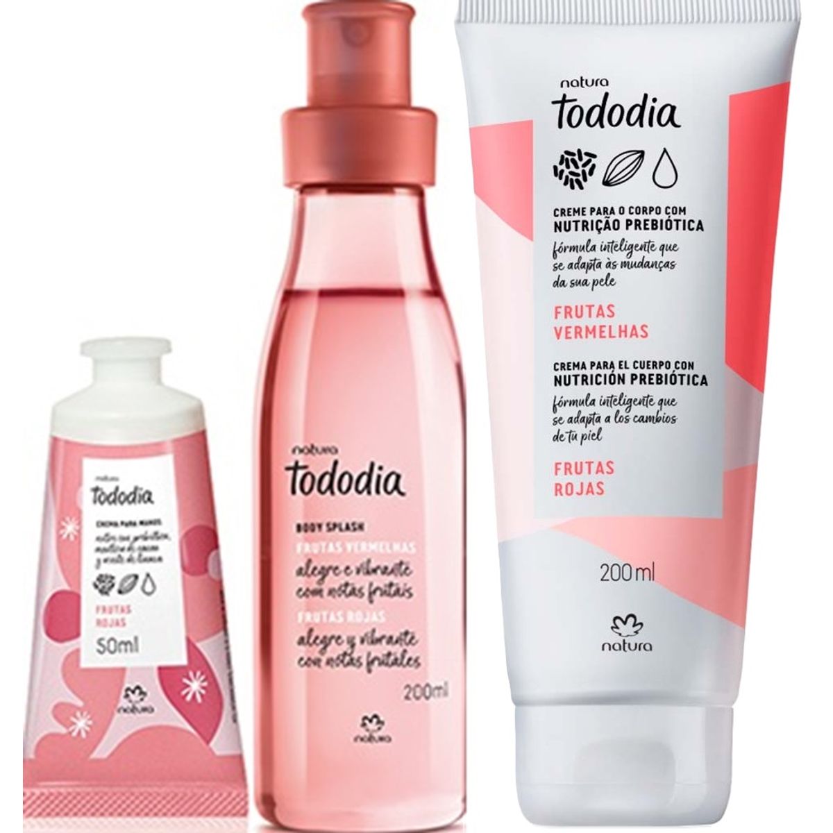 NATURA - PACK X3 Tododia frutas rojas aroma frutal leve de Natura