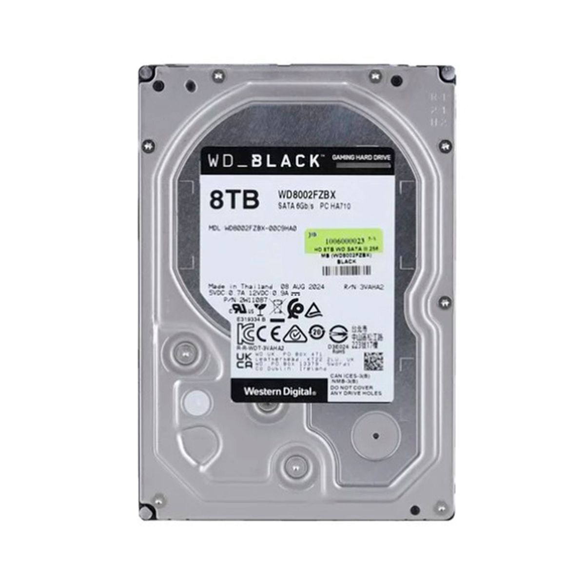 WESTERN DIGITAL - DISCO DURO INTERNO WESTERN DIGITAL WD BLACK 8TB 3.5 7200 RPM SATA PN WD8002FZBX