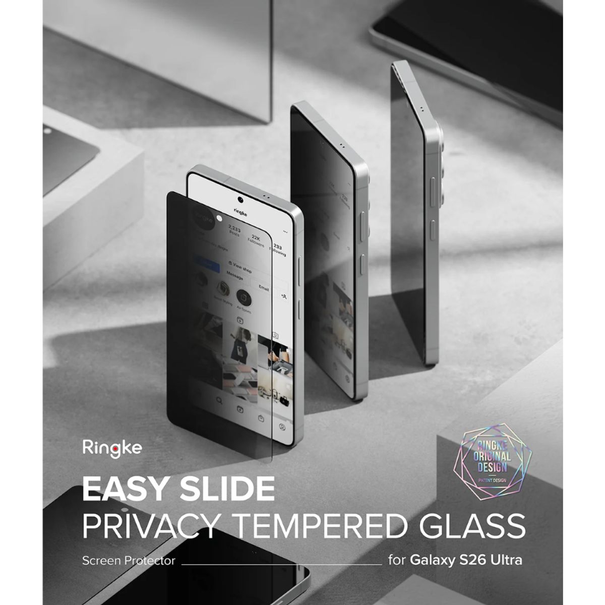 RINGKE - Mica De Vidrio Galaxy S26 Ultra Ringke Privacy 2-pack