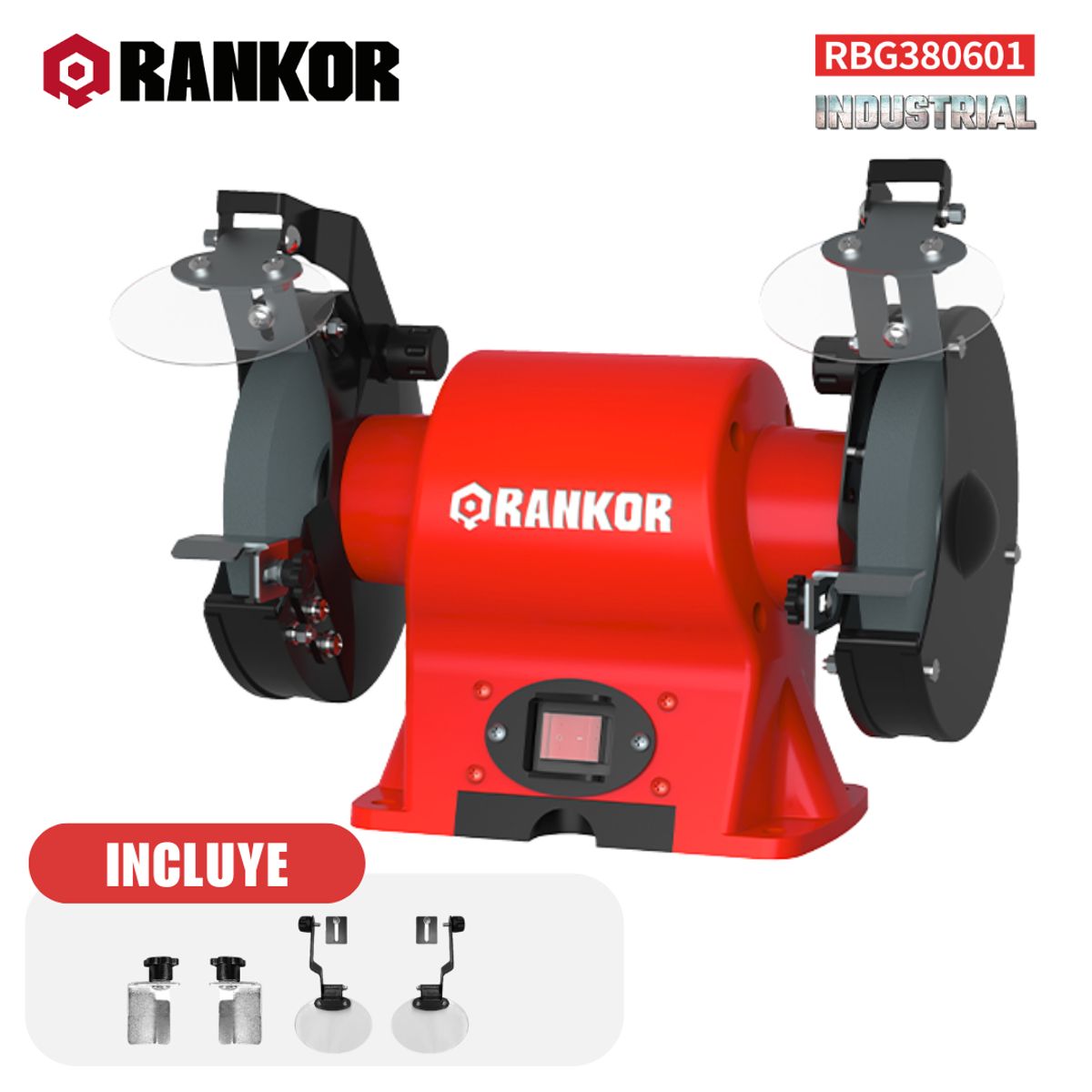 RANKOR - Esmeril de banco de 380W  RBG380601
