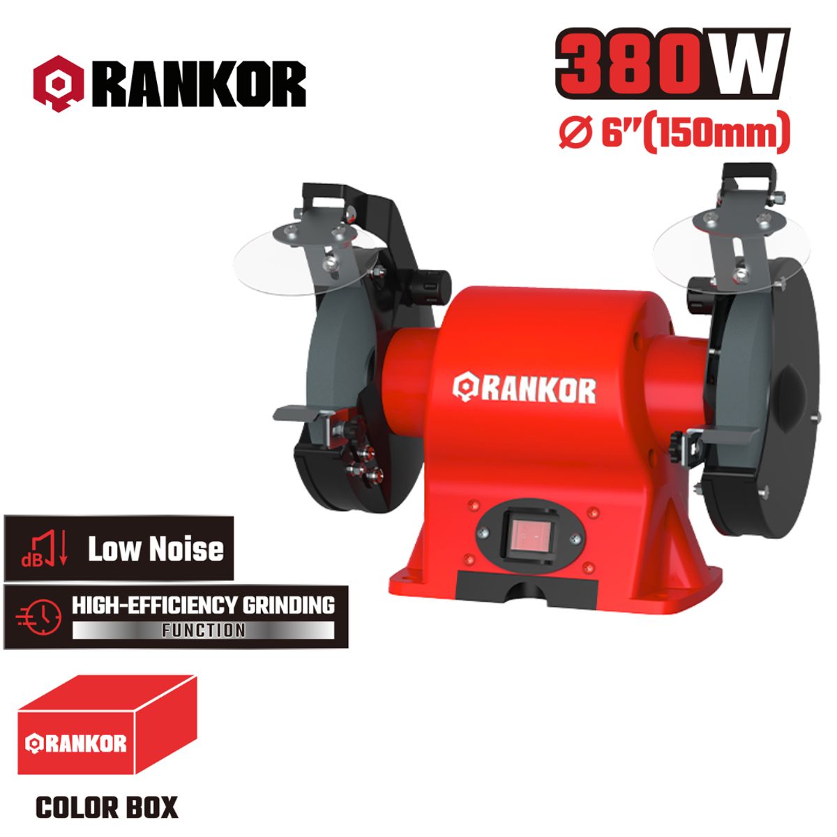 RANKOR - Esmeril de banco de 380W  RBG380601