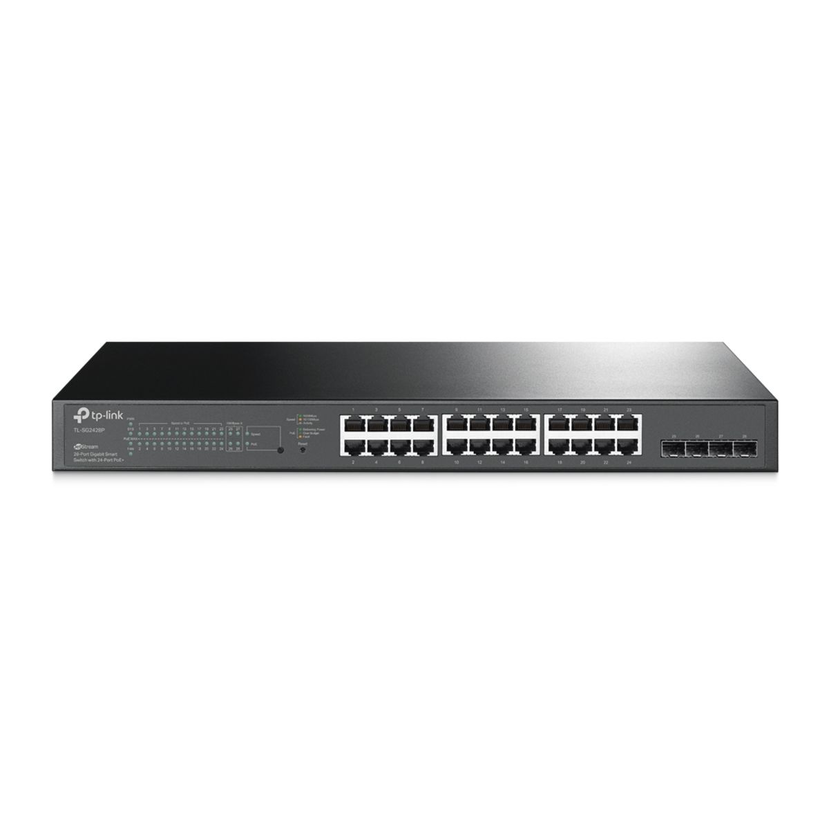 TP LINK - Switch Omada Smart de 28 puertos Gigabit, con 24 puertos PoE+