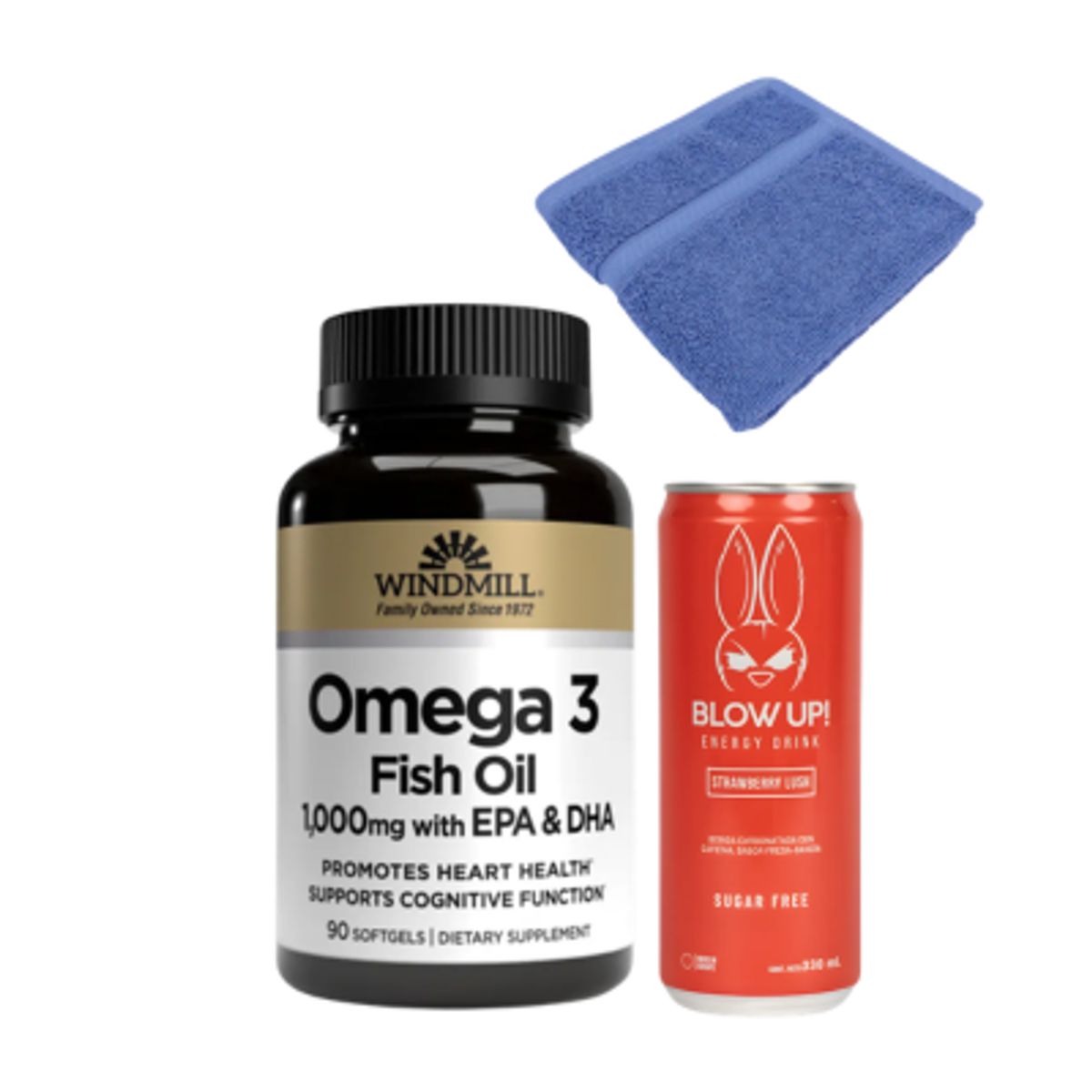 WINDMILL - OMEGA 3 - 1,000MG -  90 TABLETAS WINDMILL + REGALOS