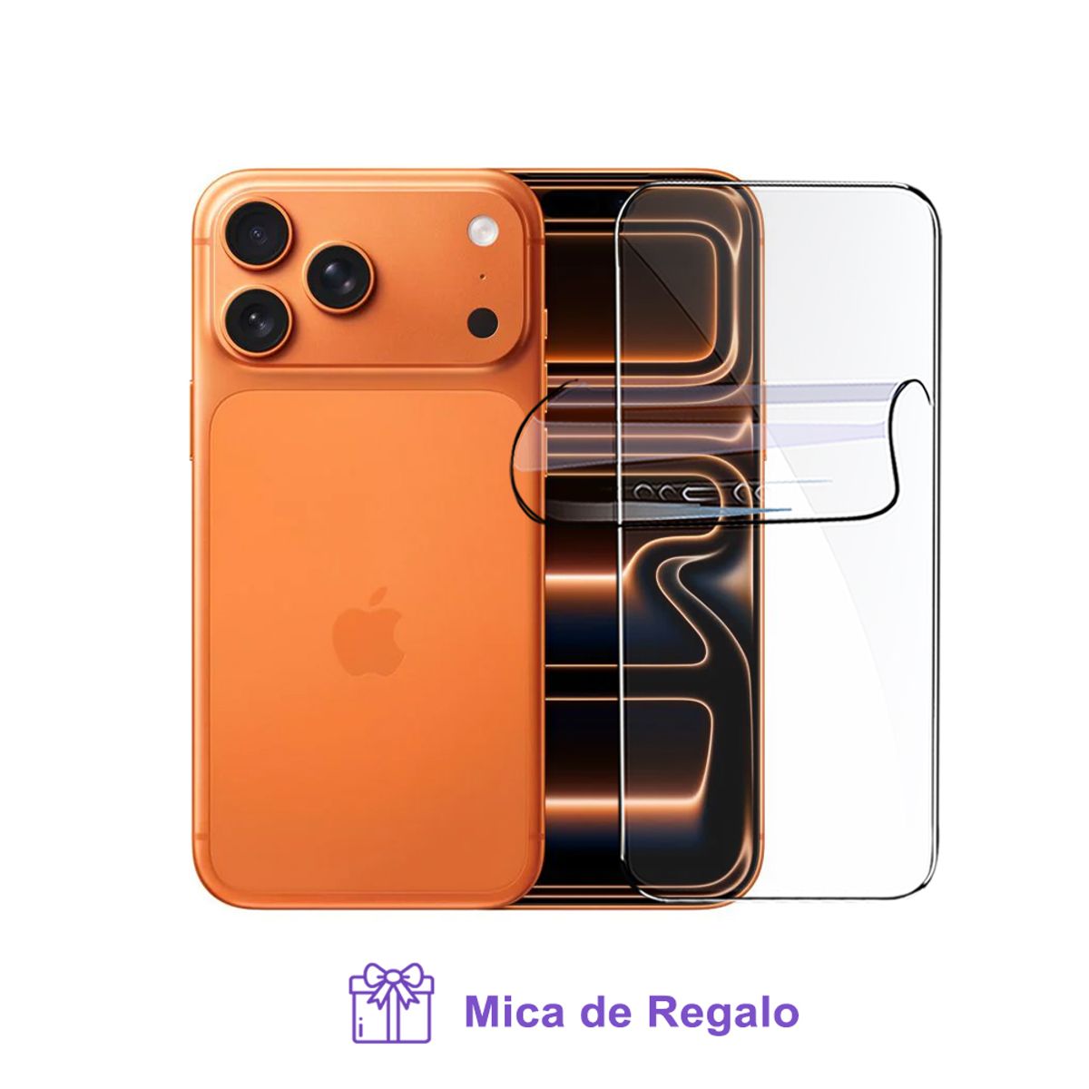 APPLE - Iphone 17 Pro 256GB eSIM 256GB Cosmic Orange + Mica Hidrogel - REGISTRADO