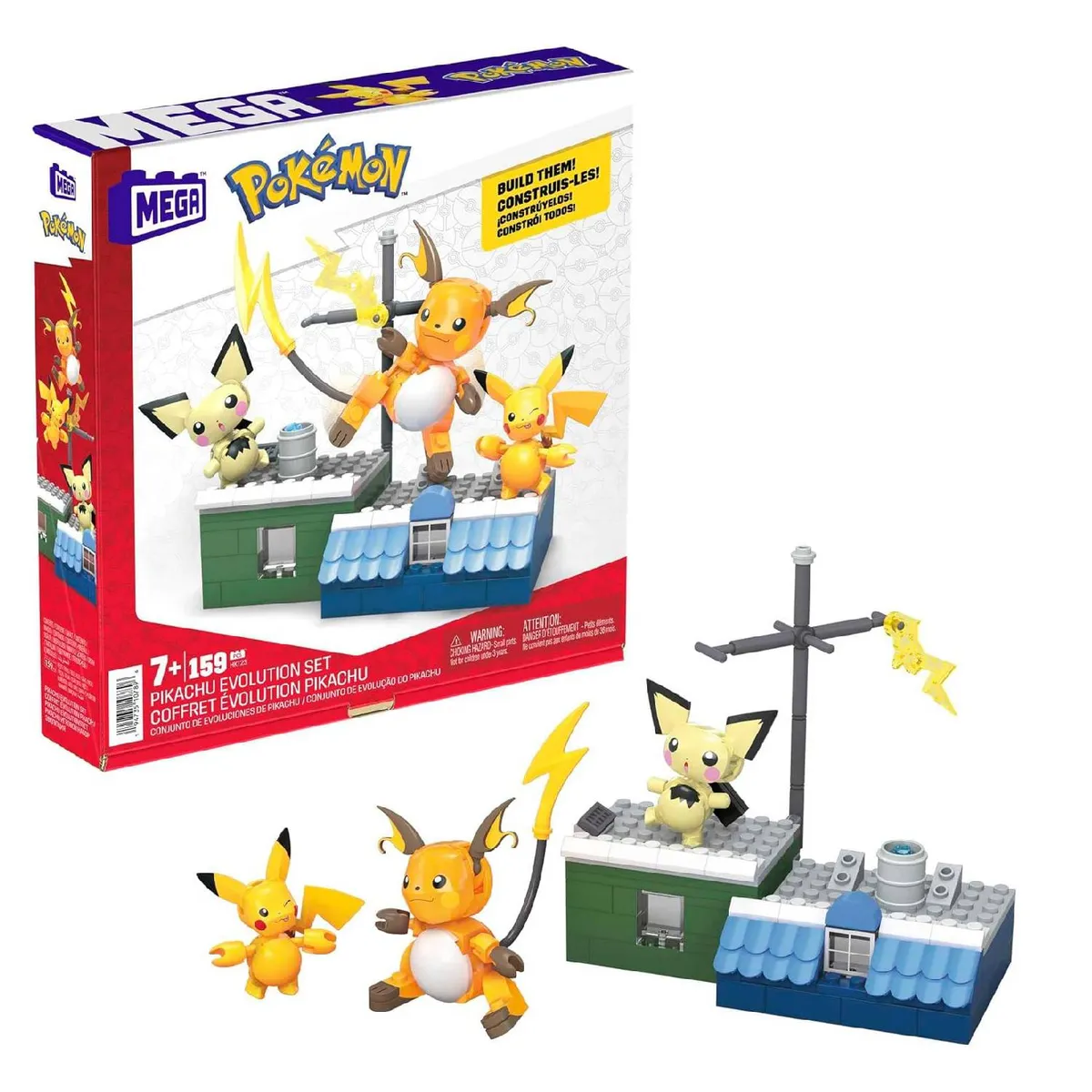 Pokemon Mega Construx Pikachu Evoluciones, marca POKEMON - Foto Principal