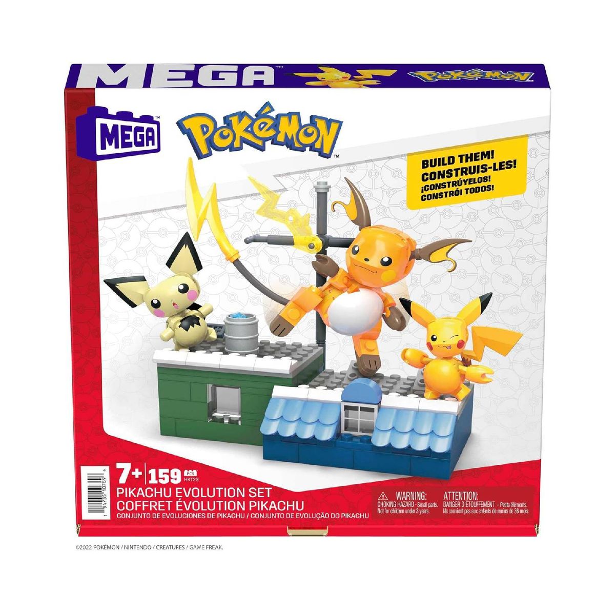 Pokemon Mega Construx Pikachu Evoluciones, marca POKEMON - Foto 2