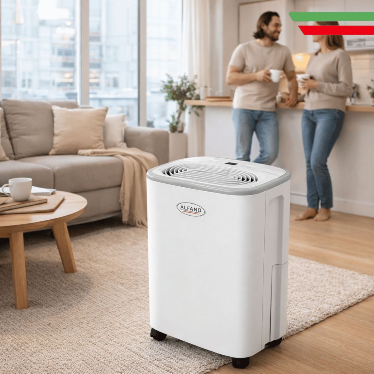 ALFANO - Deshumedecedor ALFANO Cobertura 30 m² 25Lts por día Deshumidificador Q-25