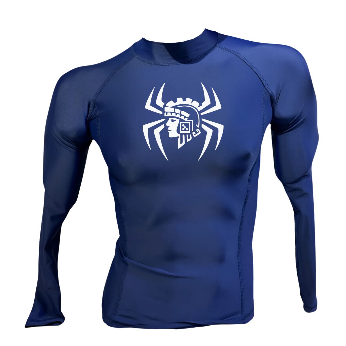 AQUA&MODA - LICRA CON PROTECCION UV AQUAMODA LAMLIKA5BRA INKA ARÑ5 UNISEX AZUL LOGO BLANCO REFLECTIVO