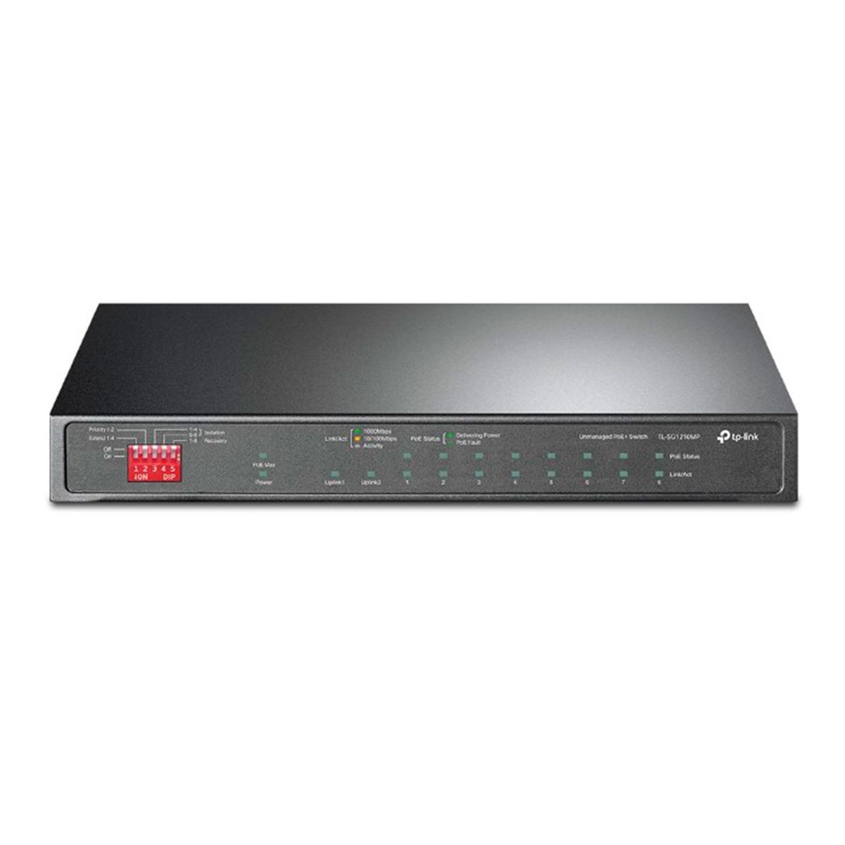 TP LINK - SWITCH TP-LINK 8 PUERTOS 1000MBPS POE 20GBPS P-N TL-SG1210MP