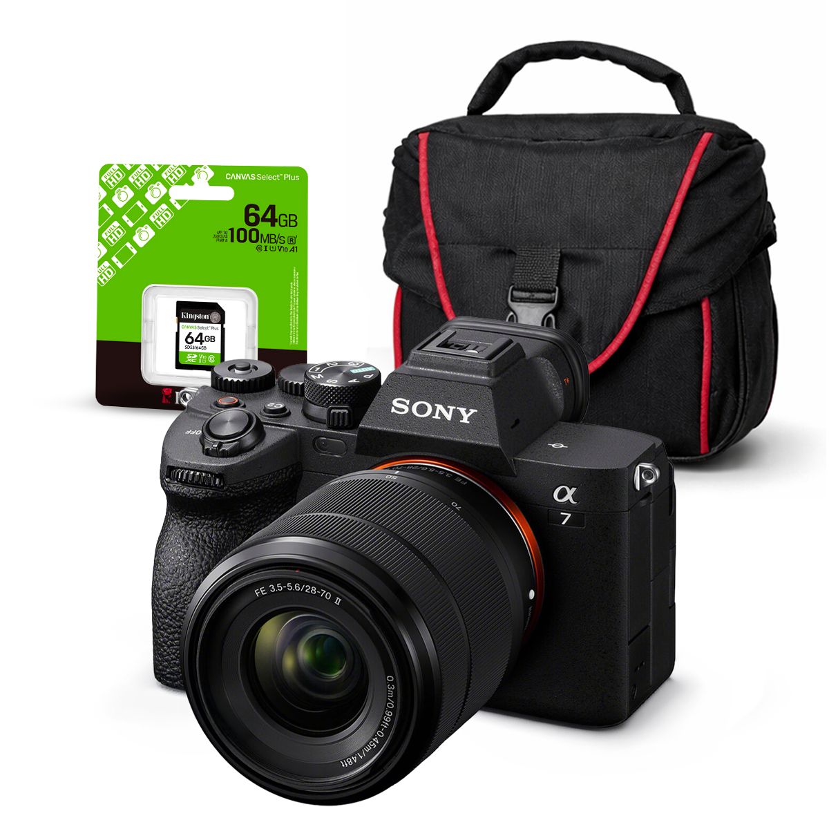 SONY - Cámara Sony Alpha a7 IV Full Frame Mirrorless + Lente 28-70mm II + Kit Básico