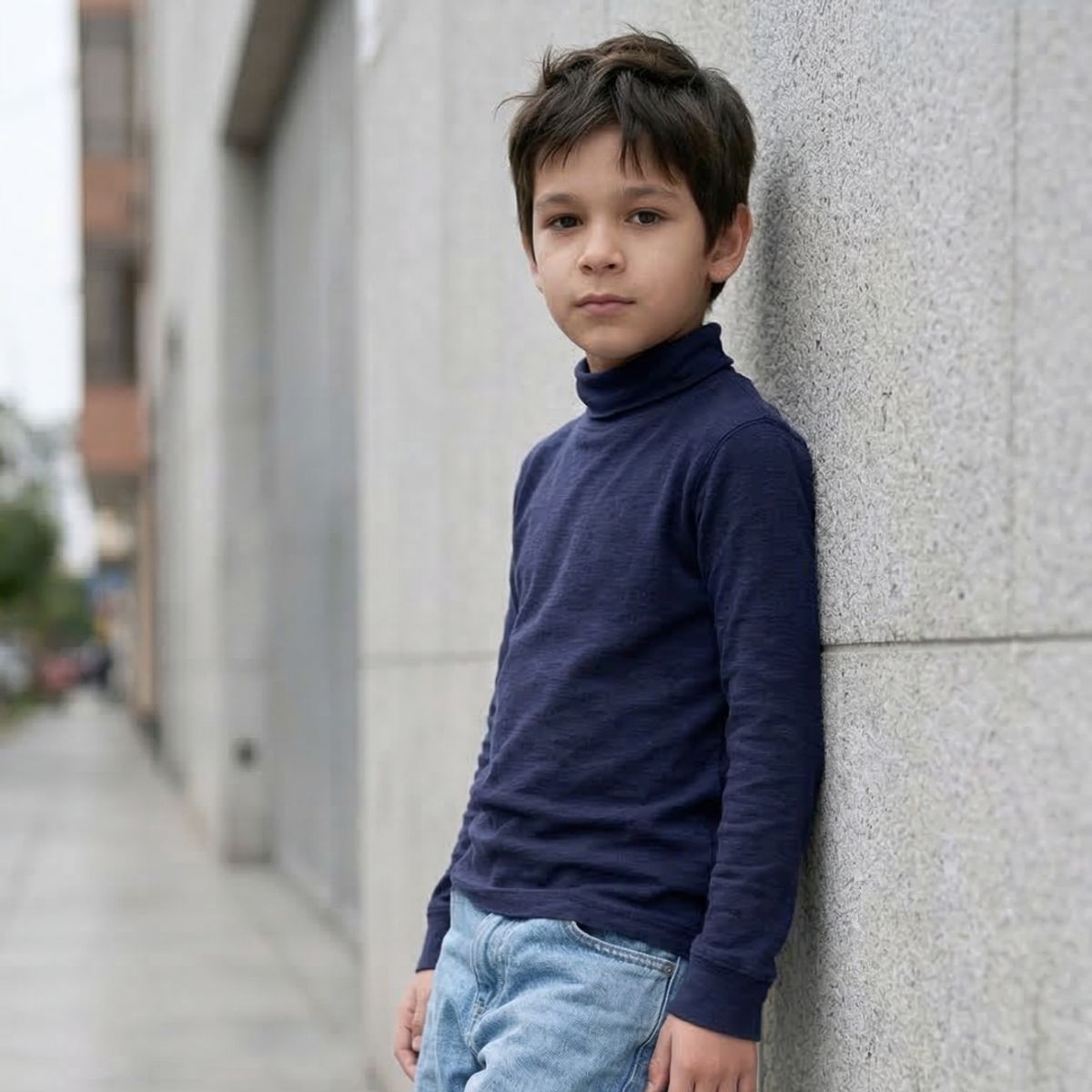 LE PETIT COMPANY - Polo Cafarena Niño Niña Azul - 100 Algodón