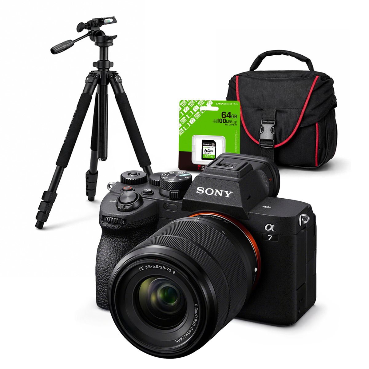 SONY - Cámara Sony Alpha a7 IV Full Frame Mirrorless + Lente 28-70mm II + Kit Deluxe