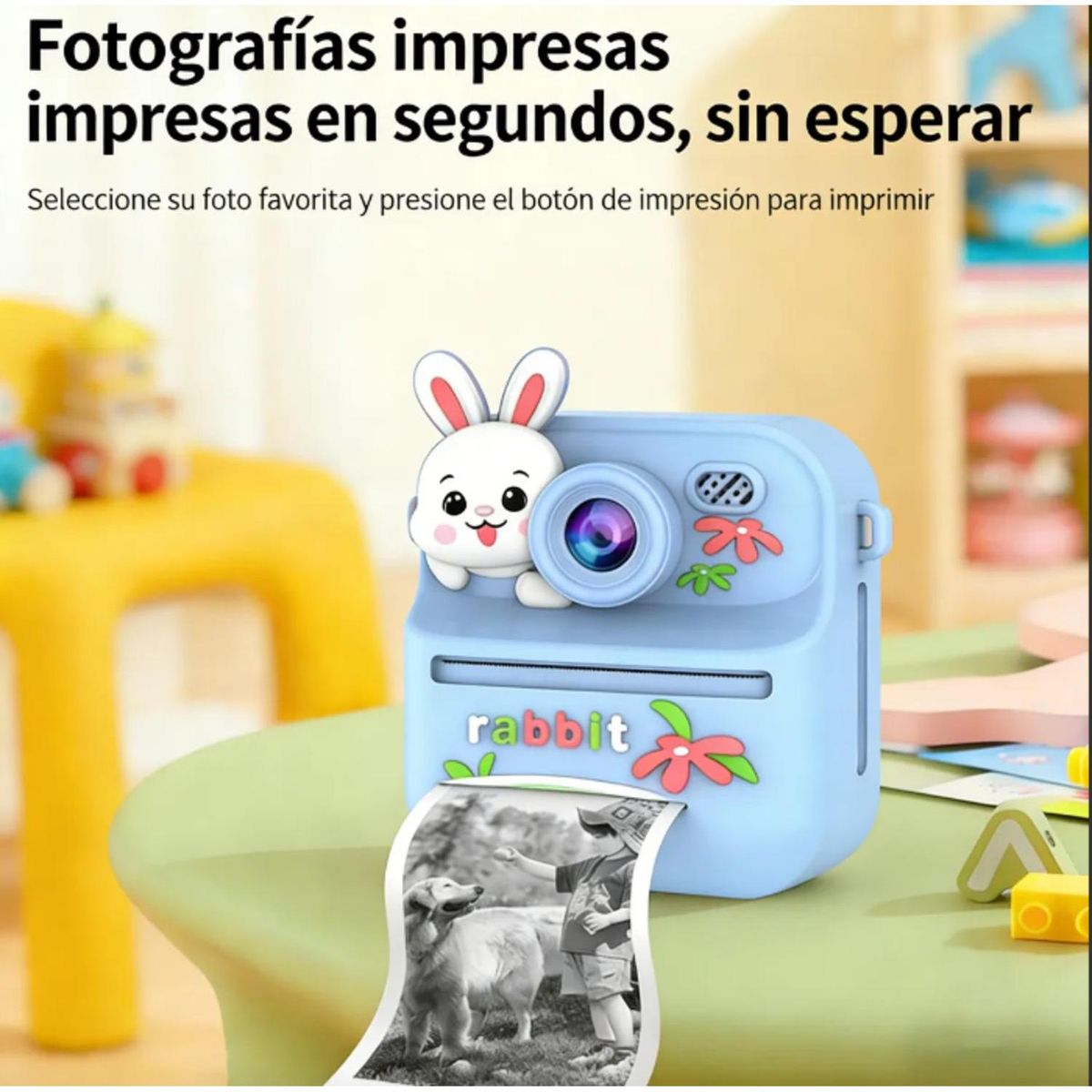GENERICO - CAMARA DIGITAL PARA NIÑOS CON IMPRESION INSTANTANEA