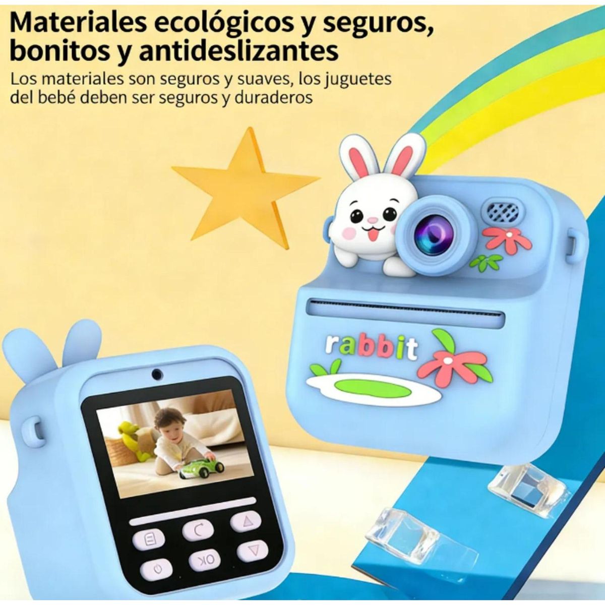 GENERICO - CAMARA DIGITAL PARA NIÑOS CON IMPRESION INSTANTANEA