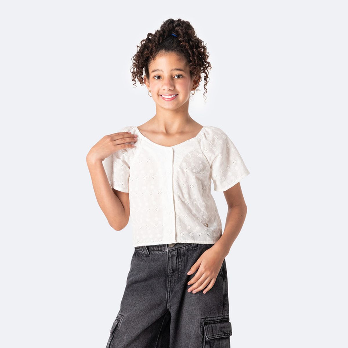 Pionier - Blusa Moda Claudih Brodery Niña