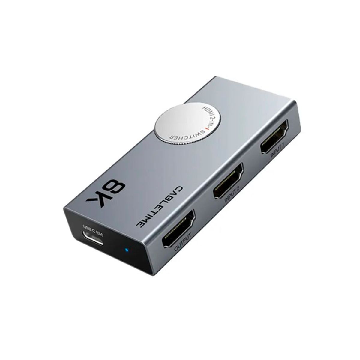 CABLETIME - SWITCH HDMI CABLETIME CP34G 4K 120HZ 8K 60HZ BIDIRECCIONAL 2 ENTRADAS 1 SALIDA PN CP34G
