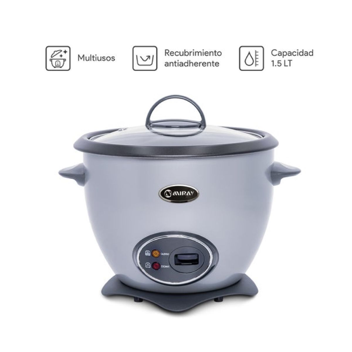 MIRAY - Olla Arrocera Miray OM-T337S 1.5Lts 500w