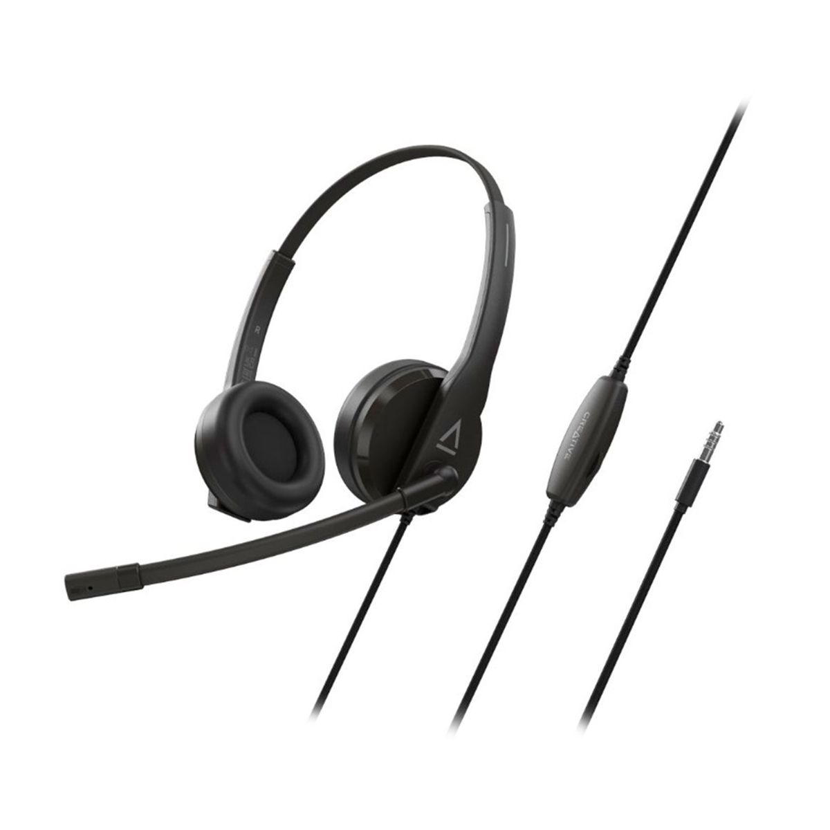 CREATIVE - AUDIFONO CREATIVE HS-230 3.5MM-ADAPTADOR USB-A 40MM NOISE-CANCELLING MUTE C-MICROFONO COLOR NEGRO P-N 51EF1110AA000