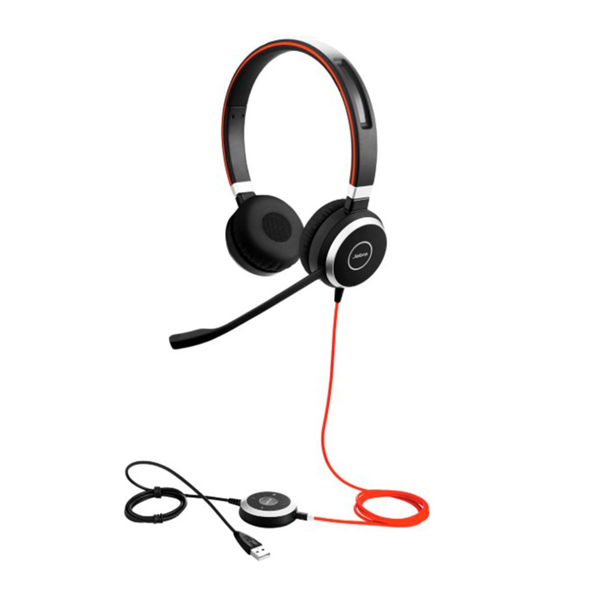 JABRA - AUDIFONO JABRA EVOLVE 40 CABLEADO DE DIADEMA ESTEREO - SUPRA-AURAL CANCELACION DE RUIDO USB 2.0-3.0 TOMA DE 35 MM P-N 6399-823-109